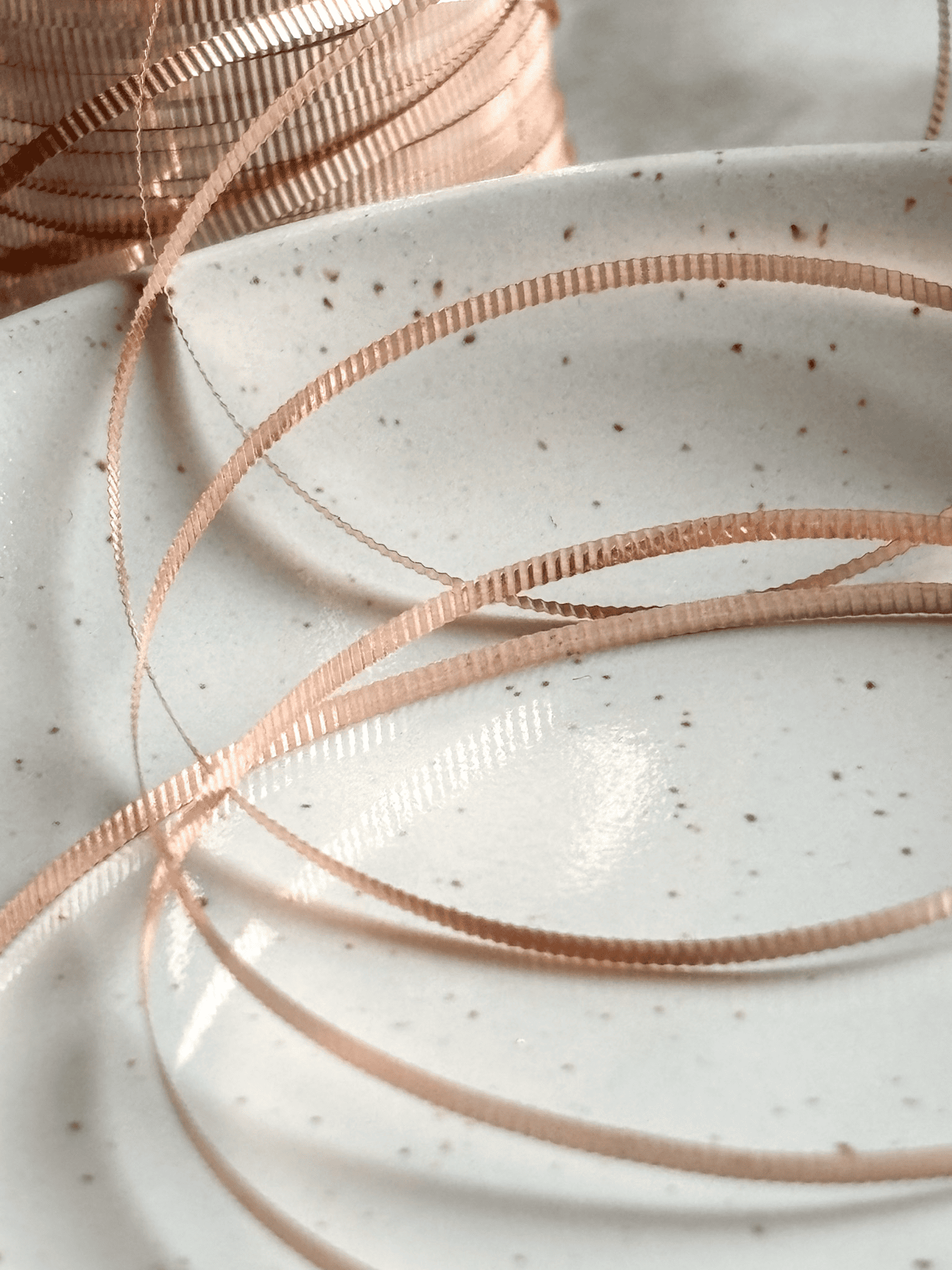 Lame rose gold gaufrée - 2mm