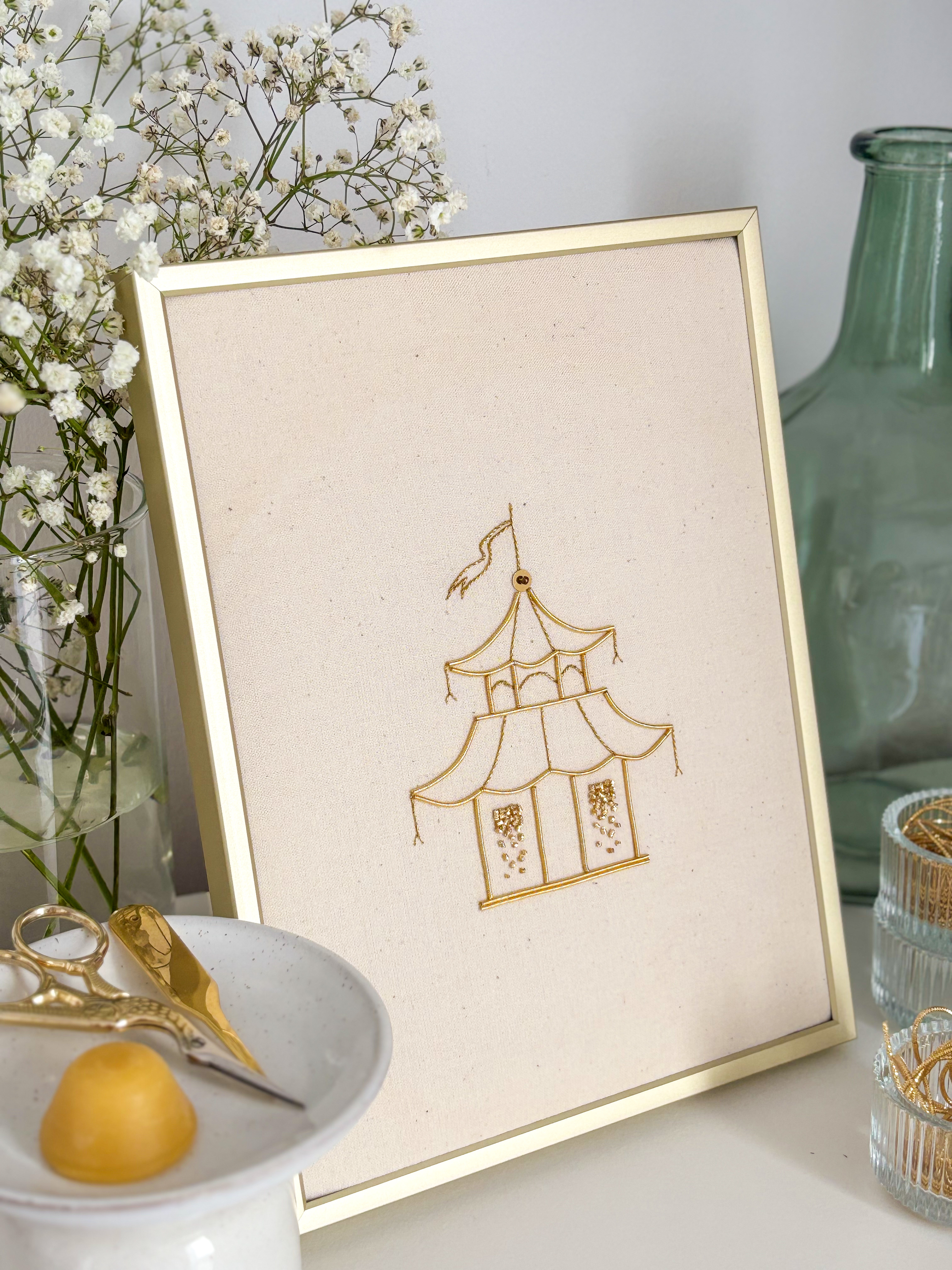 Le Temple du Jaseron - Kit de broderie or