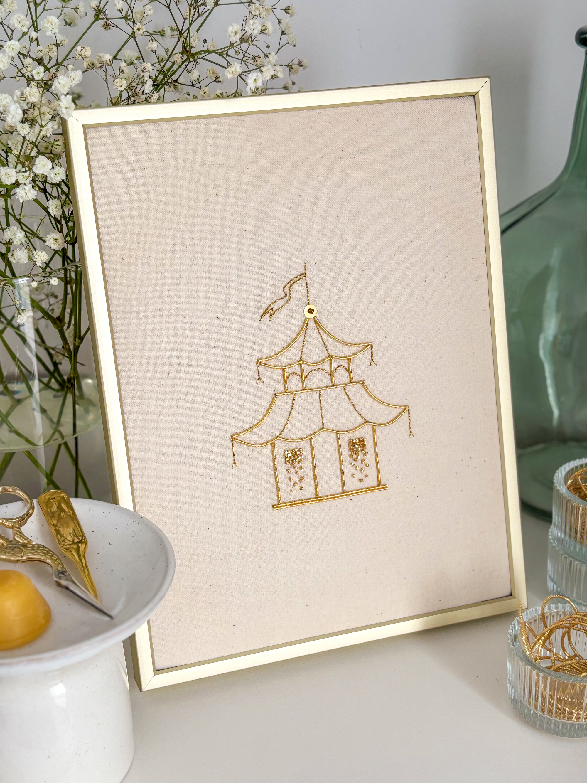 Le Temple du Jaseron - Kit de broderie or