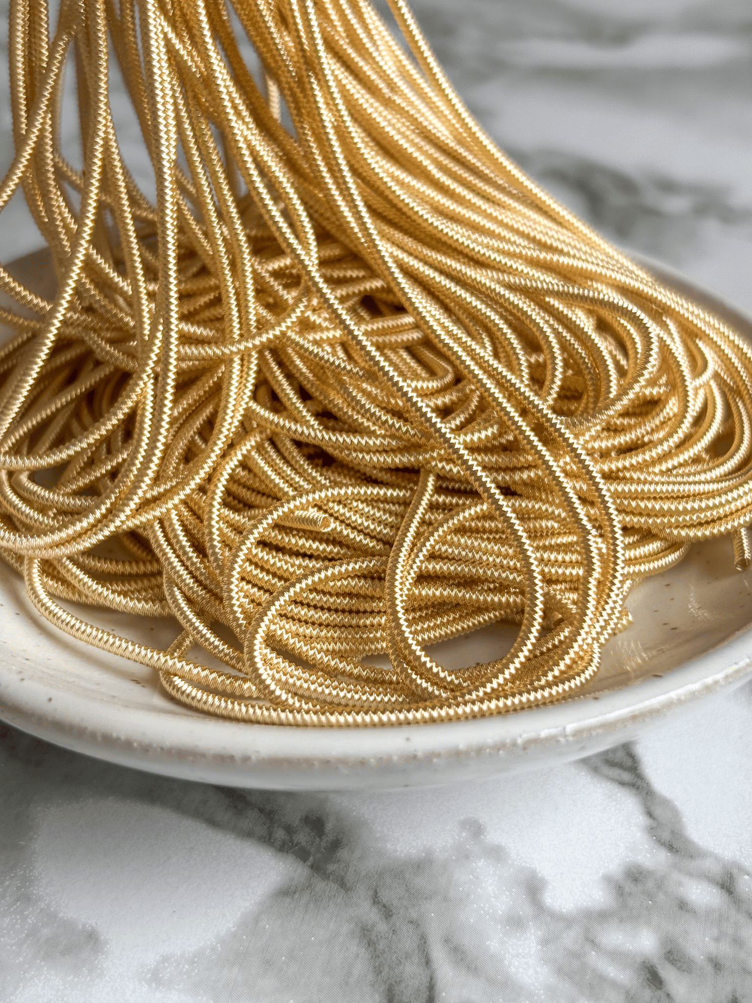 Cannetille perlée champagne - 1,2mm