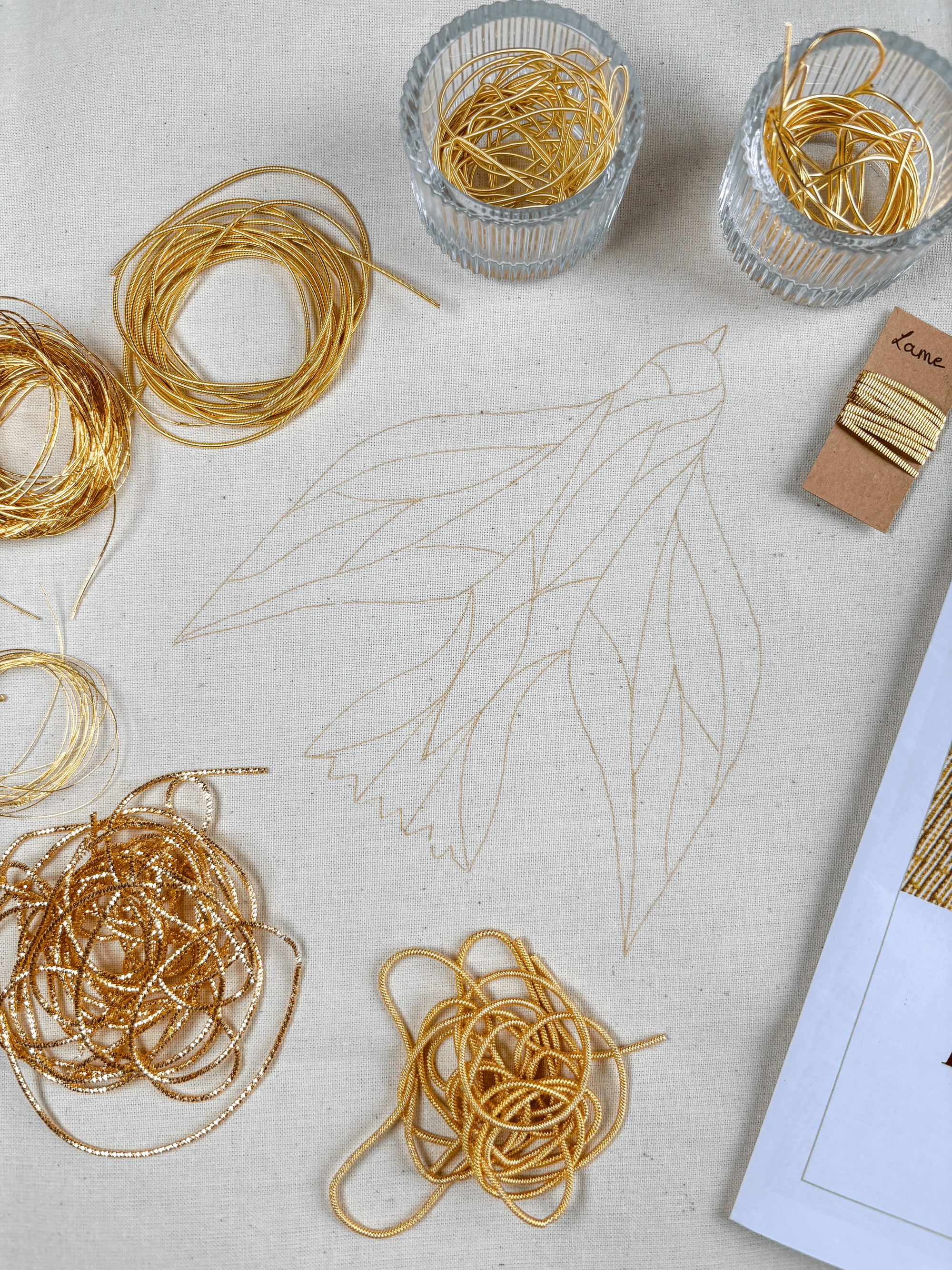 L'Oiseau d'Or - Kit Broderie Or