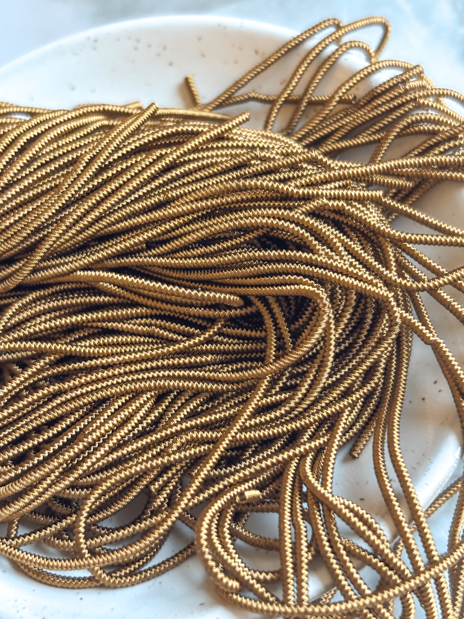 Cannetille perlée marron - 1,5 mm