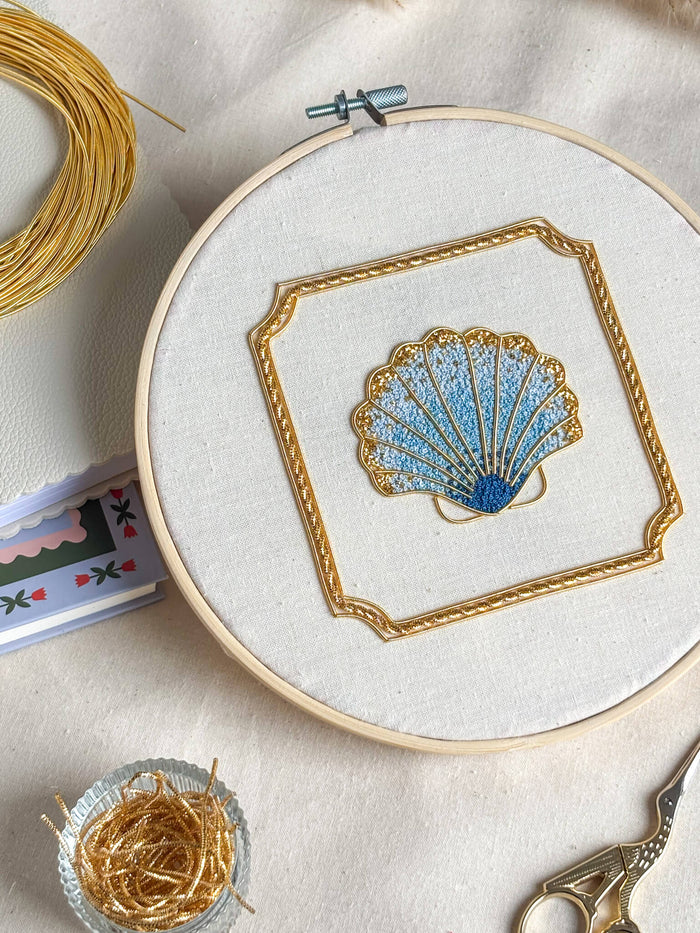commencer la broderie or avec jaseron et cannetille