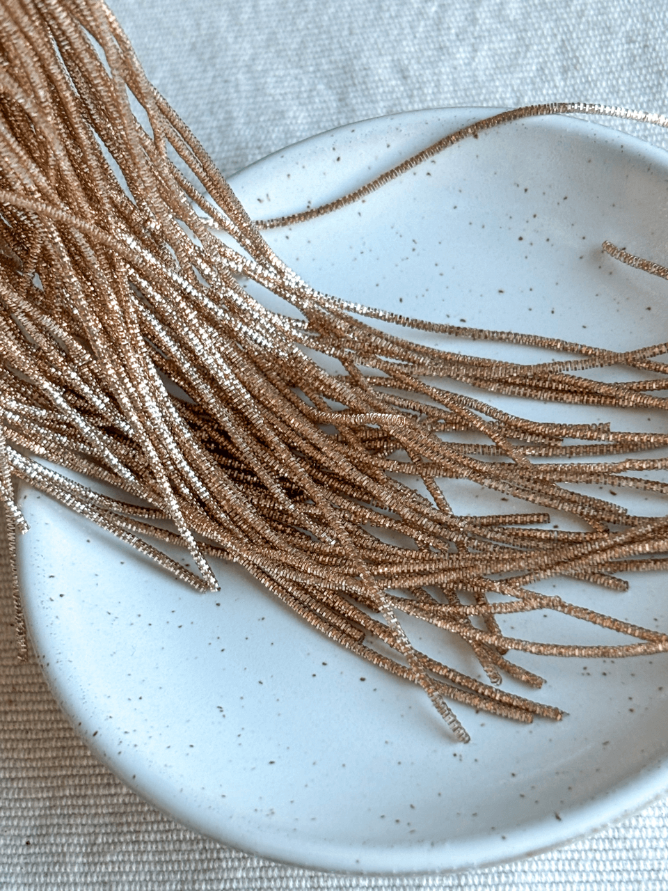 Cannetille frisée bronze - 1 mm