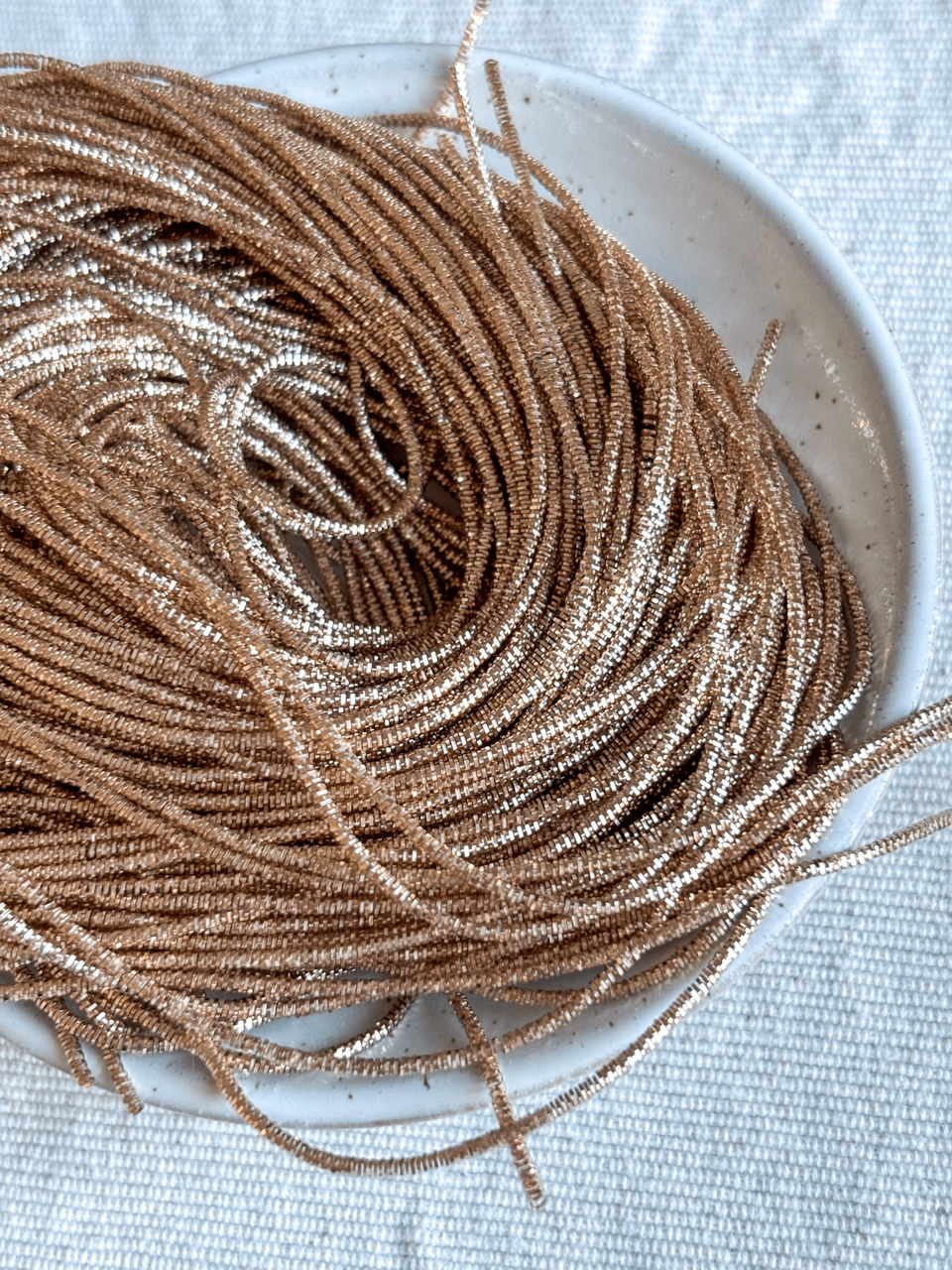 Cannetille frisée bronze - 1 mm