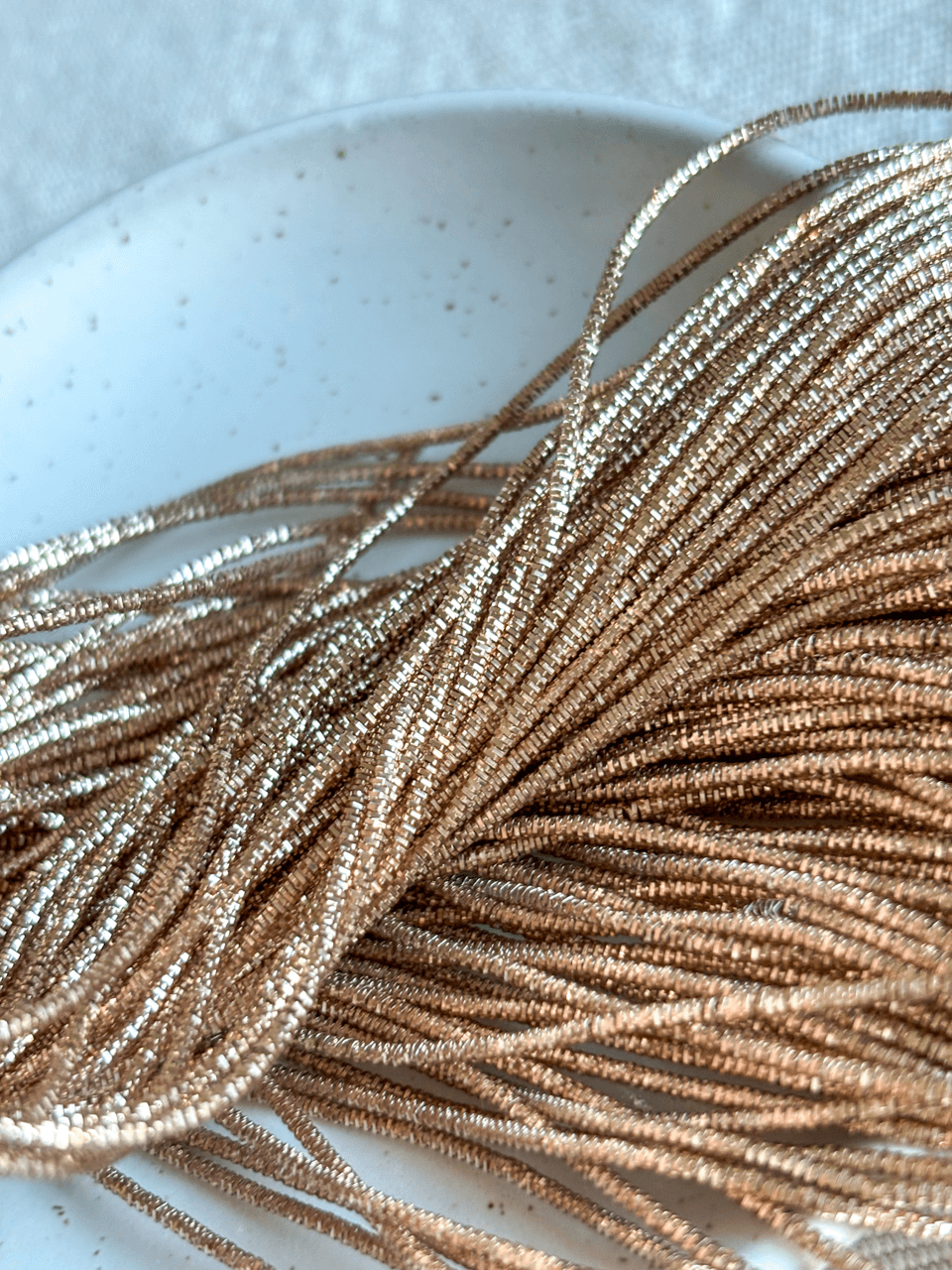 Cannetille frisée bronze - 1 mm