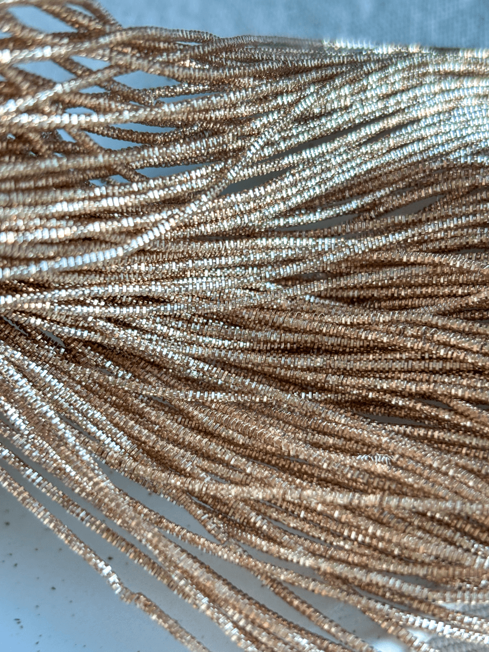 Cannetille frisée bronze - 1 mm