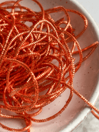 Cannetille frisée orange - 1 mm