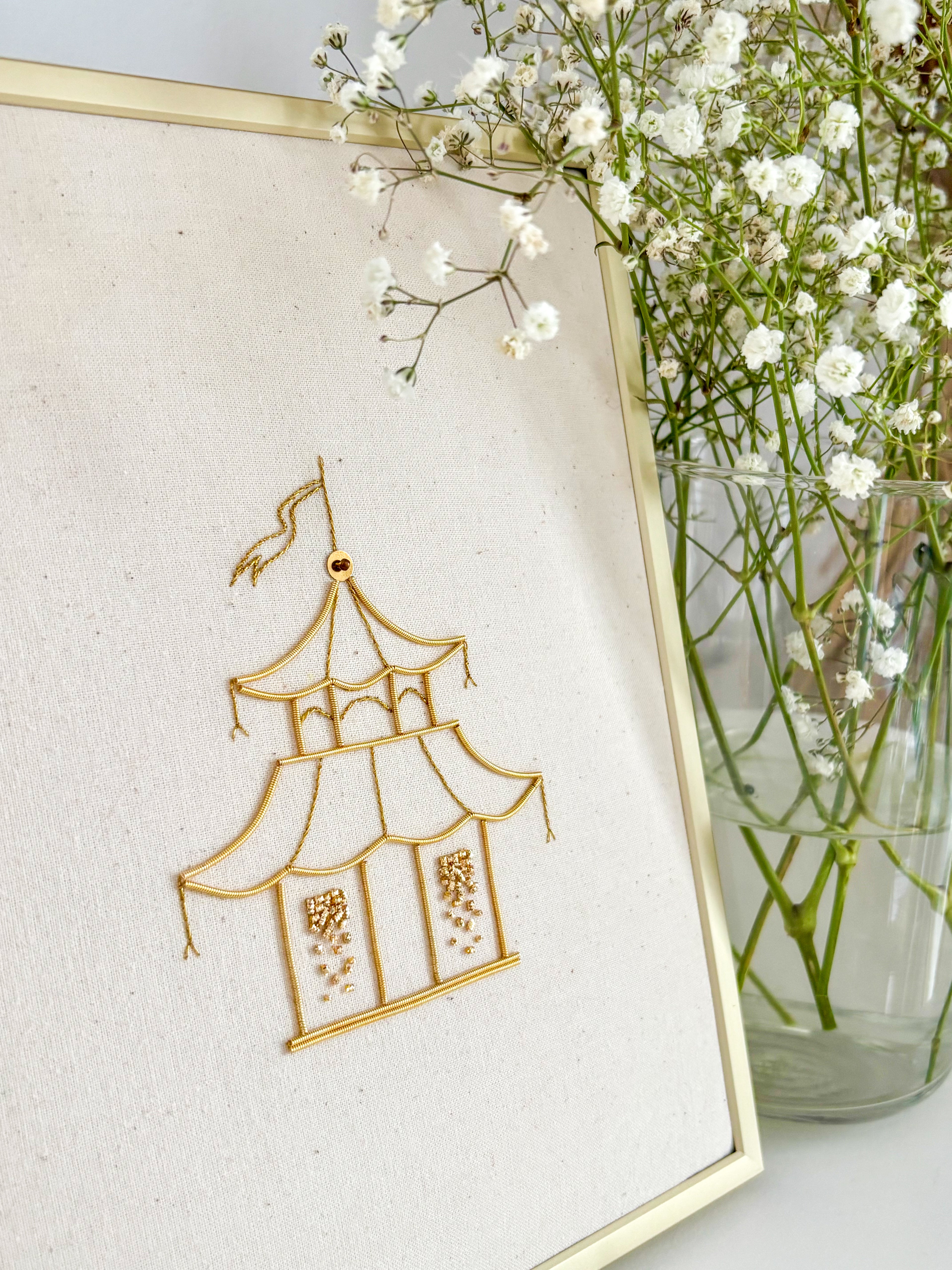 Le Temple du Jaseron - Kit de broderie or