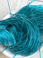 Cannetille lisse brillante bleu océan - 1 mm