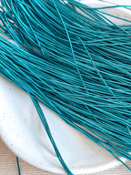 Cannetille lisse brillante bleu océan - 1 mm