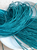 Cannetille lisse brillante bleu océan - 1 mm