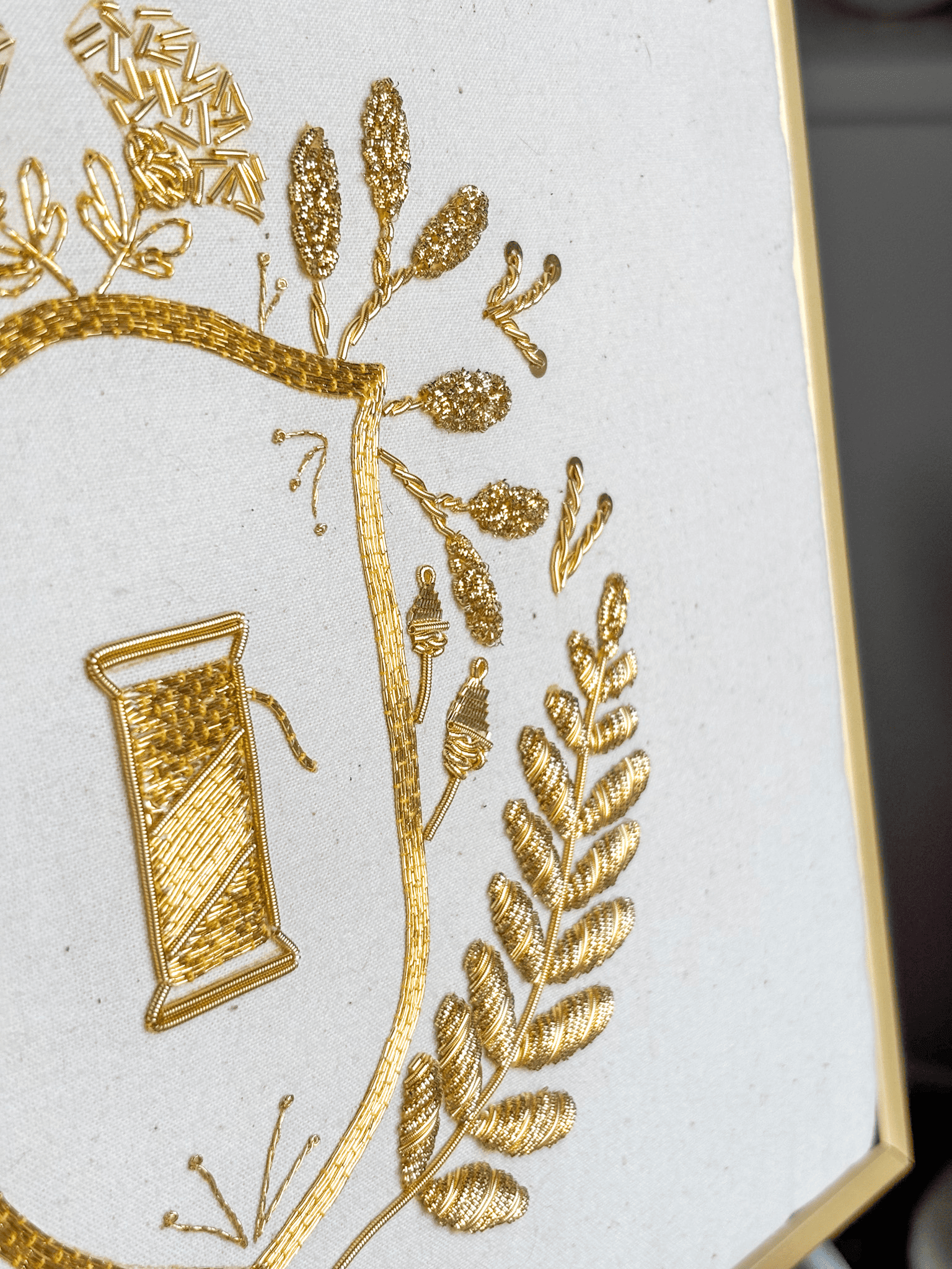 Armoiries du fil - Kit de broderie or