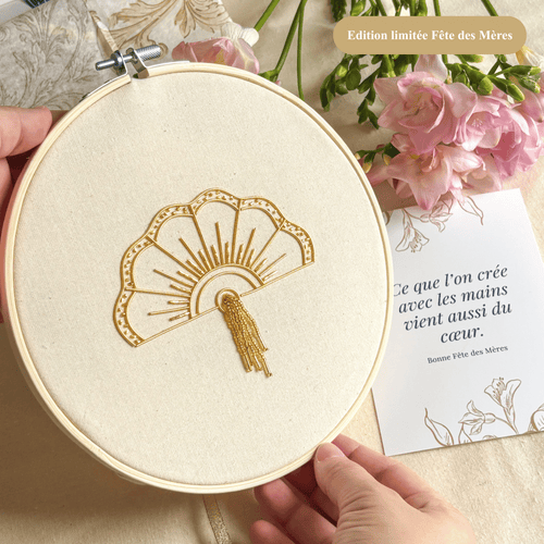 L'Eventail - Kit de Broderie Or