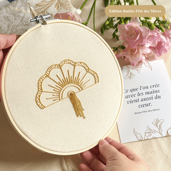 L'Eventail - Kit de Broderie Or