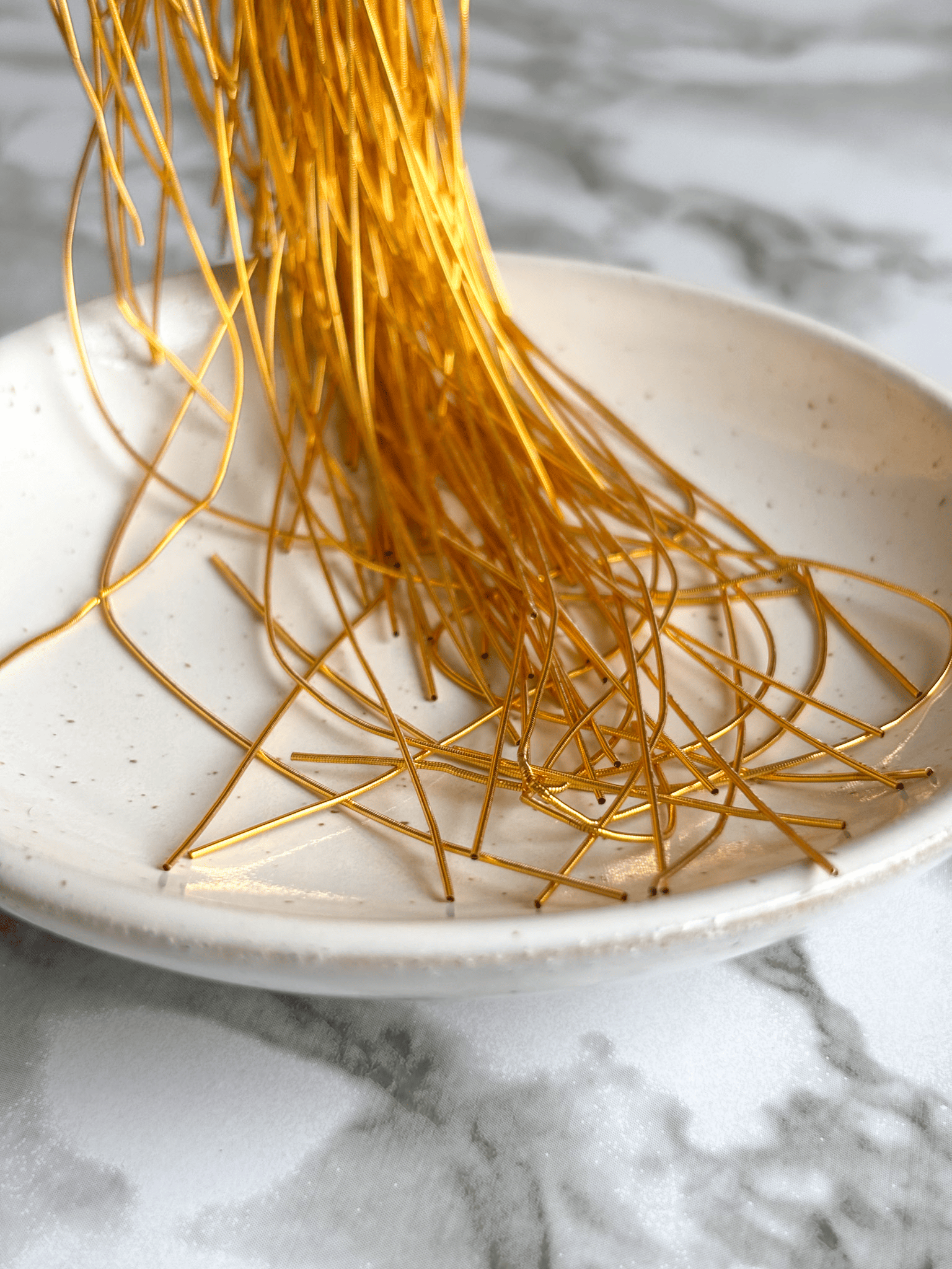 Cannetille lisse brilante or jaune - 0,5mm