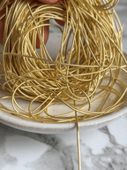 Cannetille lisse brillante or froid - 1 mm