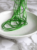 Cannetille frisée verte nénuphar - 1mm