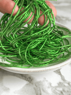 Cannetille frisée verte nénuphar - 1mm