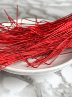 Cannetille lisse brillante rouge - 1 mm