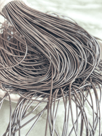 Cannetille lisse brillante gris noir - 1mm