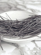 Cannetille lisse brillante gris noir - 1mm