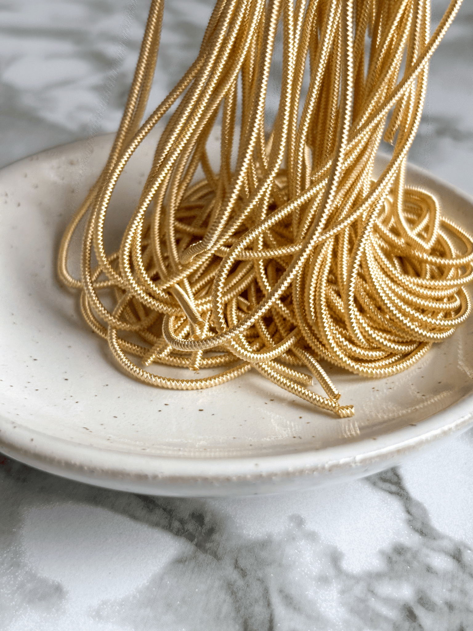 Cannetille perlée champagne - 1,2mm