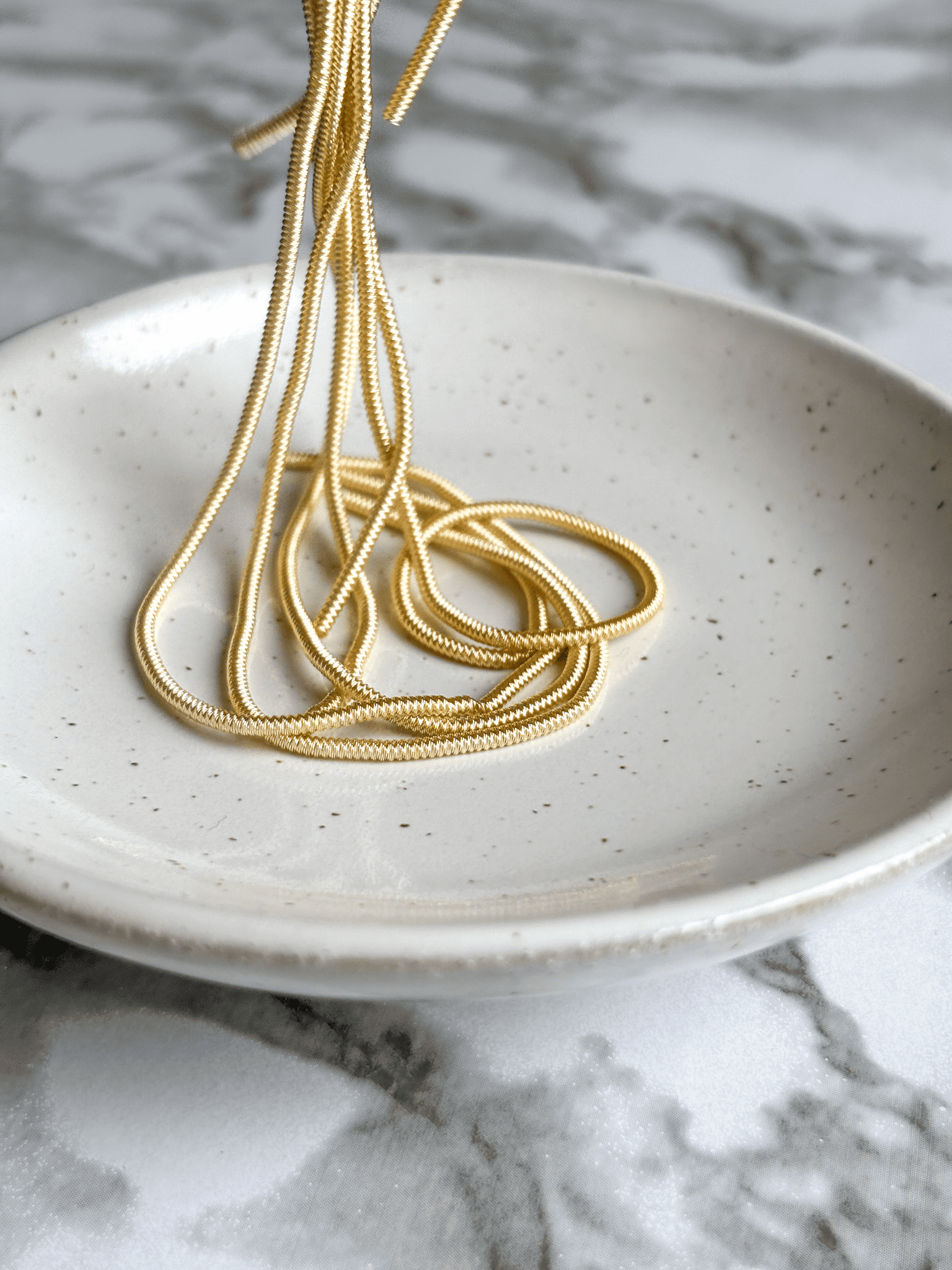 Cannetille perlée champagne - 1,2mm