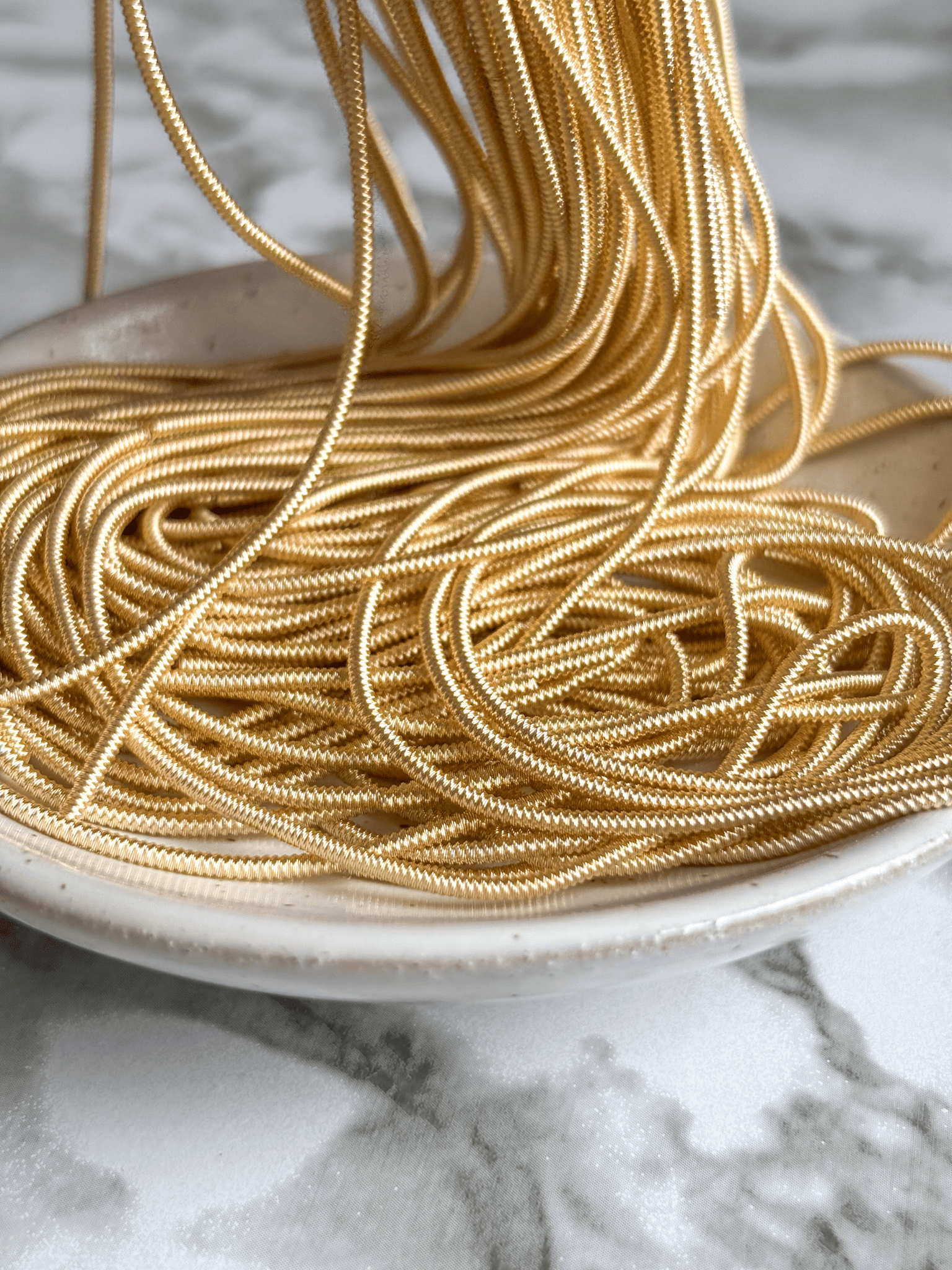 Cannetille perlée champagne - 1,2mm