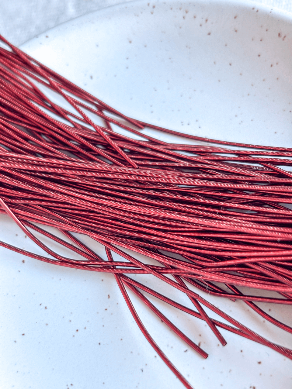 Cannetille lisse brillante bordeaux - 1 mm