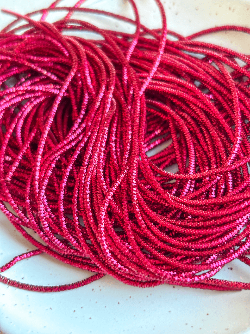 Cannetille frisée rose fushia - 1 mm