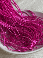 Cannetille frisée rose flash - 1 mm