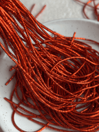 Cannetille frisée rouille orange - 1 mm
