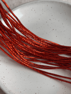 Cannetille frisée rouille orange - 1 mm