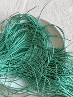 Cannetille lisse brillante bleu Tiffany  - 1 mm