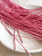 Cannetille lisse brillante rose - 1 mm