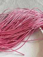 Cannetille lisse brillante rose - 1 mm