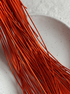Cannetille lisse brillante rouille orange - 1 mm