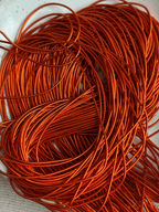 Cannetille lisse brillante rouille orange - 1 mm