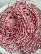 Cannetille lisse mate rose poudré - 1 mm