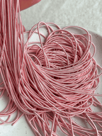 Cannetille lisse mate rose poudré - 1 mm