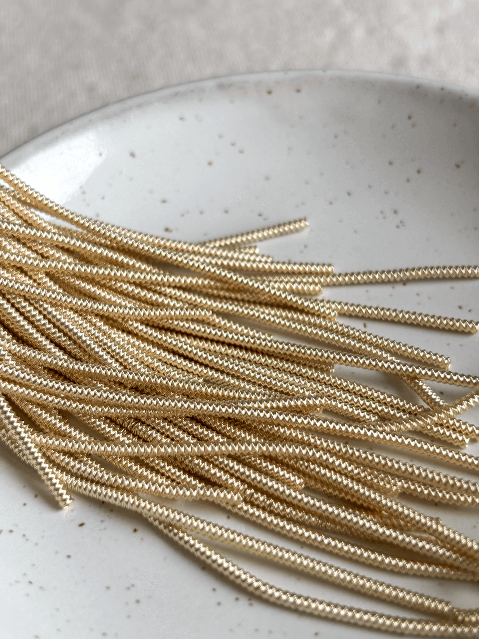 Cannetille perlée blanc cassé - 1,5 mm