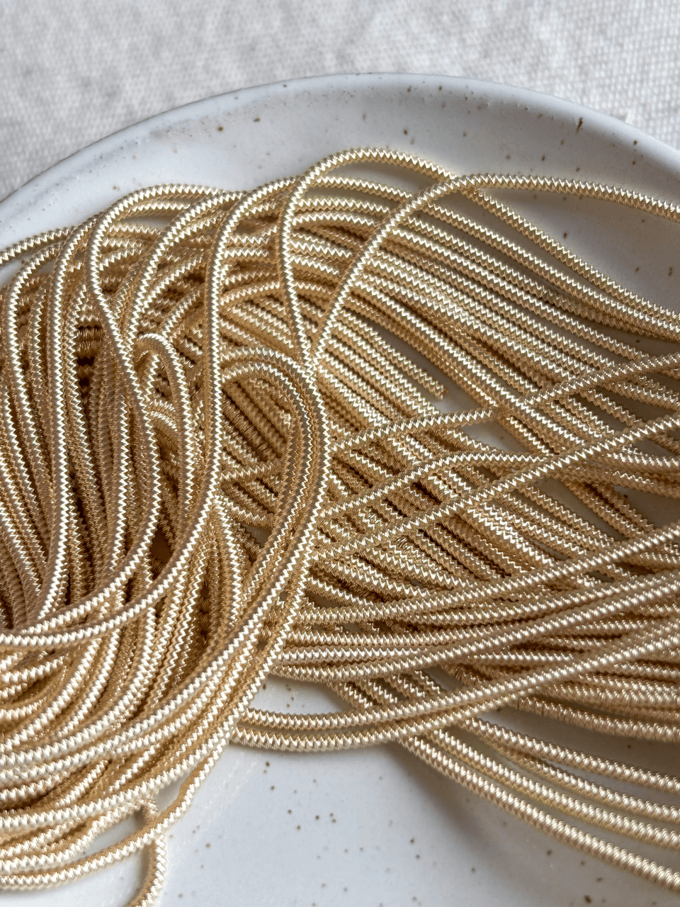 Cannetille perlée blanc cassé - 1,5 mm