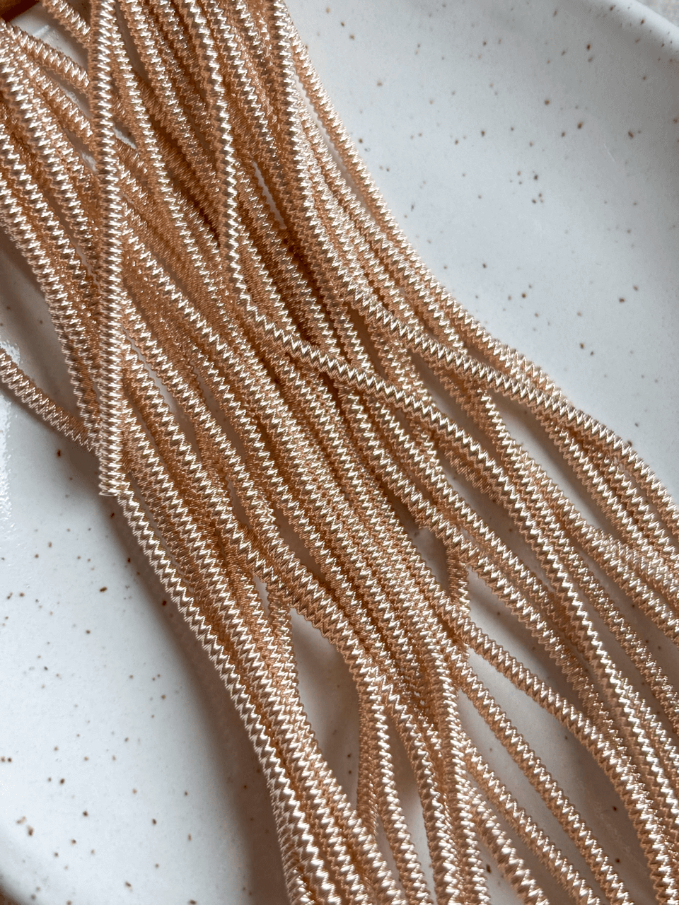 Cannetille perlée rose poudré  - 2 mm