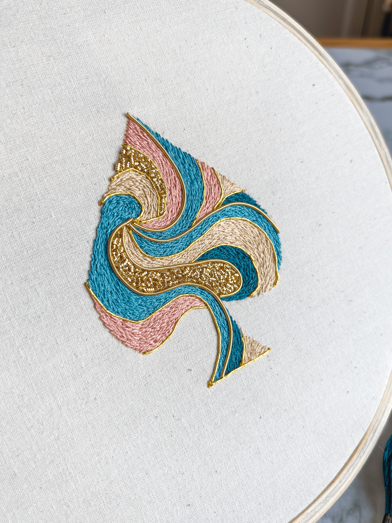 L'As de Pique - Kit de broderie or