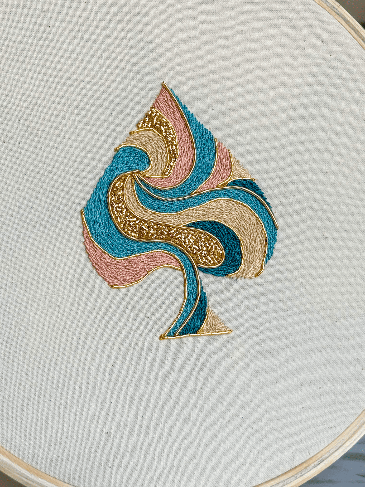 L'As de Pique - Kit de broderie or