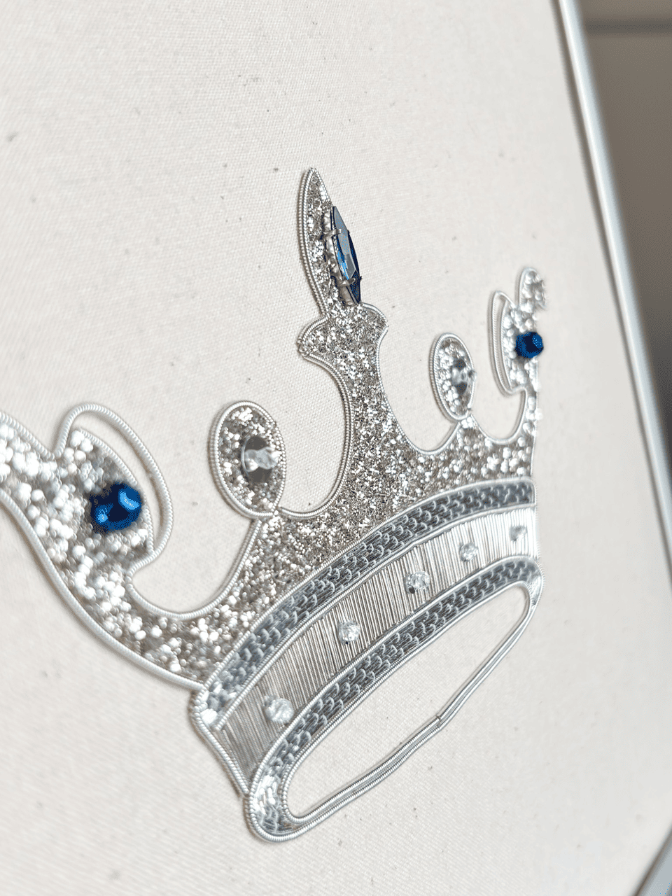 La Couronne d'Argent - Kit de broderie or personnalisable