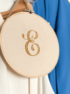 Initiales brodées - Or & Argent