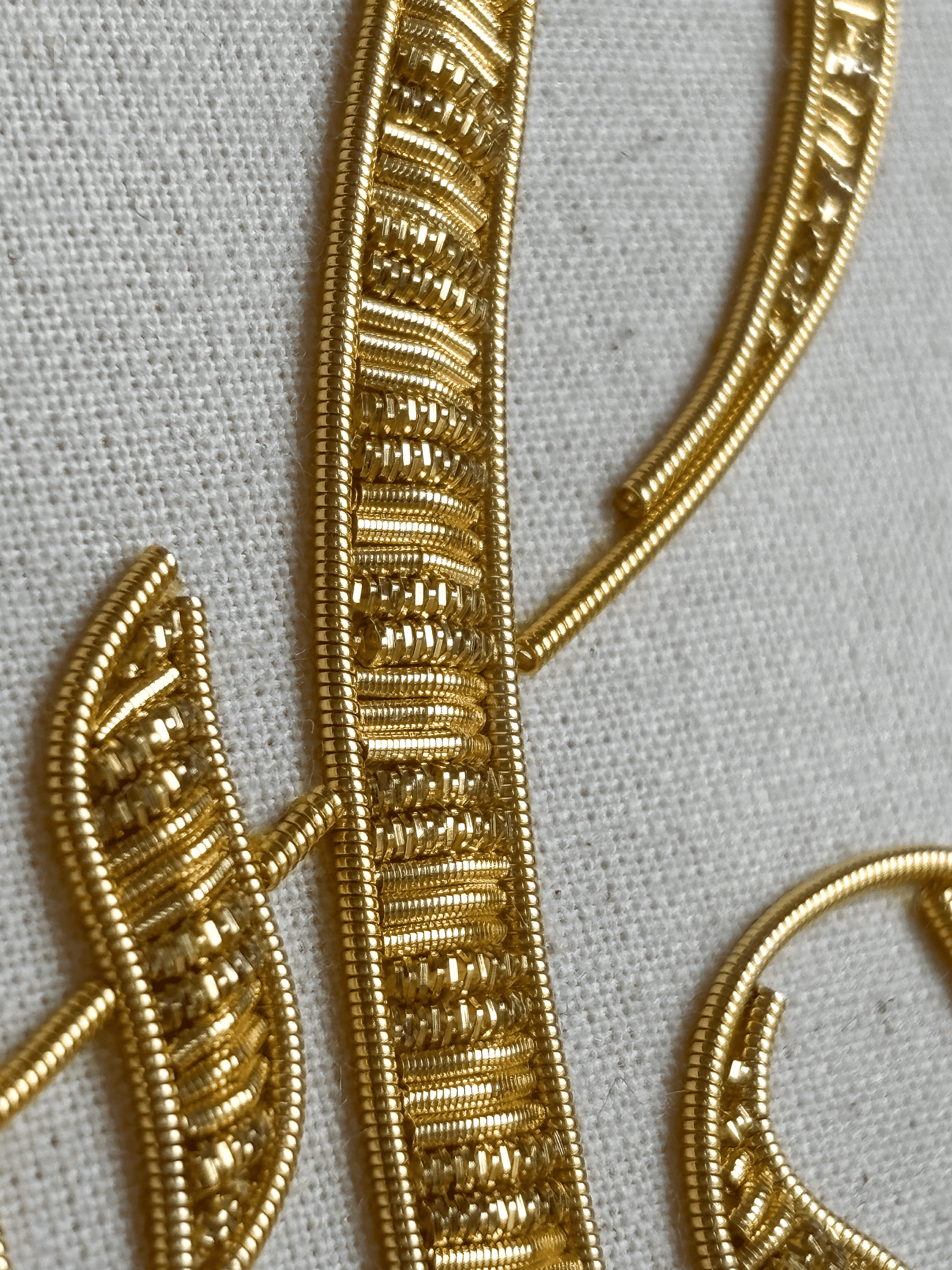 Initiales brodées - Or & Argent