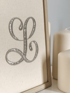 Initiales brodées - Or & Argent